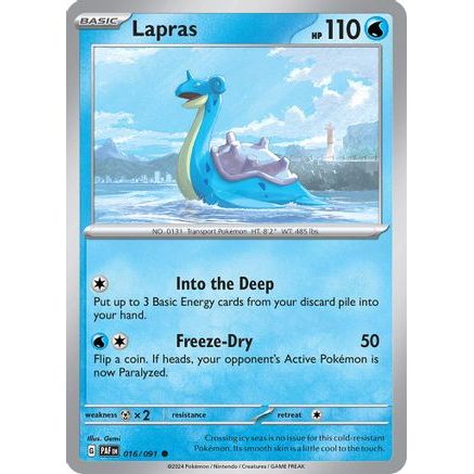 Lapras 16 - SV Paldean Fates Reverse Holofoil