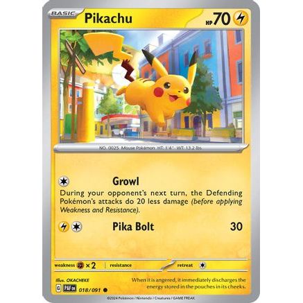 Pikachu - 018/091 18 - SV Paldean Fates Reverse Holofoil