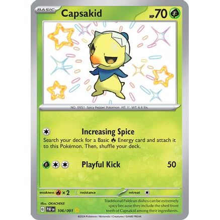 Capsakid 106 - SV Paldean Fates Holofoil