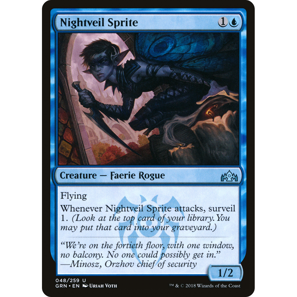 Nightveil Sprite (GRN-048) - Guilds of Ravnica Foil