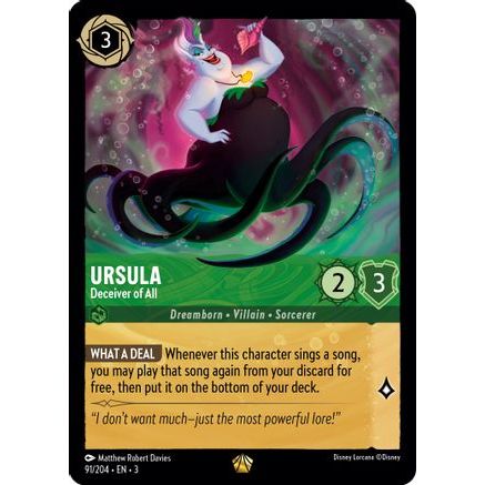 Ursula - Deceiver of All (91/204) - Into the Inklands Cold Foil