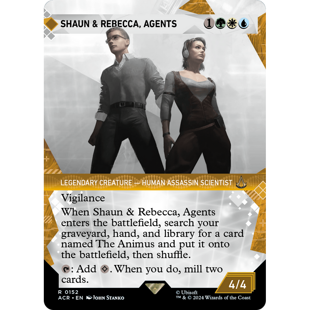 Shaun & Rebecca, Agents (Showcase) (ACR-152) - Assassin's Creed: (Showcase) (Borderless)