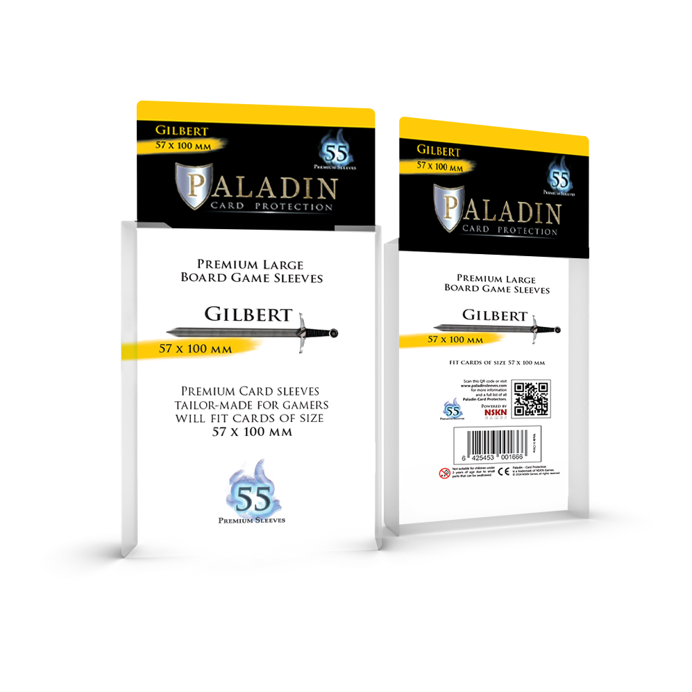 Paladin Card Protectors - Clear Gloss Large Sizes: Gudrun – 61x112mm