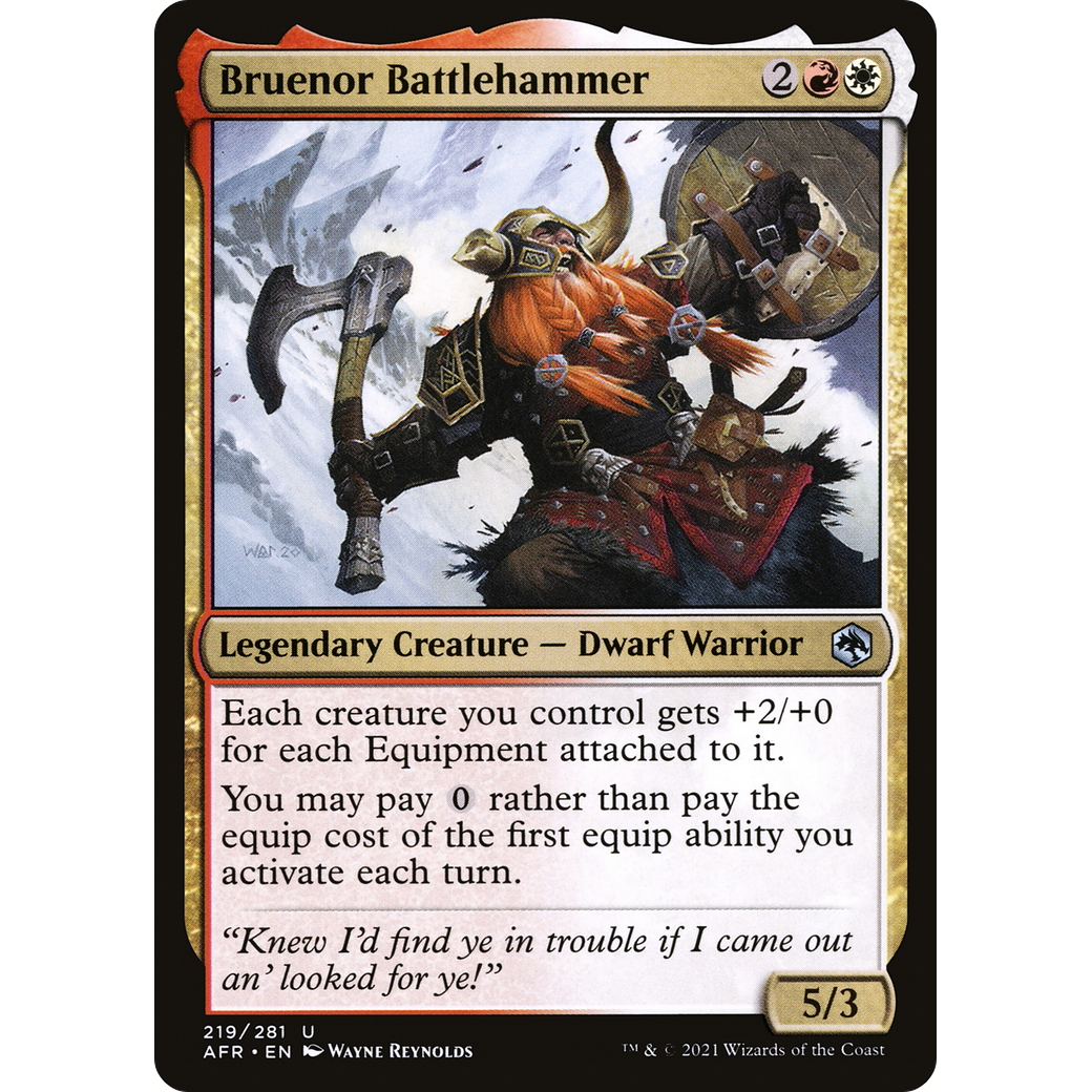 Bruenor Battlehammer (AFR-219) - Adventures in the Forgotten Realms Foil