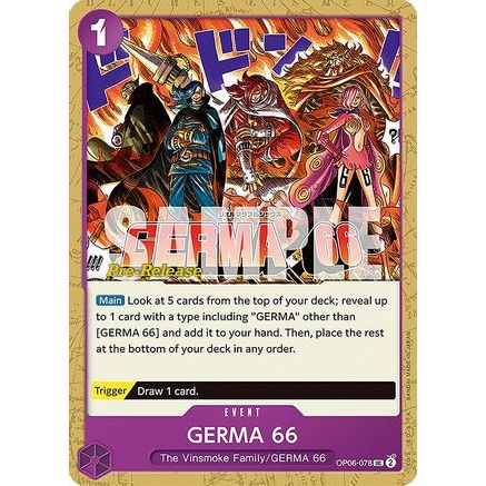 GERMA 66 (OP06-078) - Wings of the Captain Pre-Release Cards