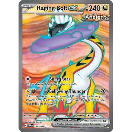 Raging Bolt ex - 196/162 196 - SV05 Temporal Forces Holofoil