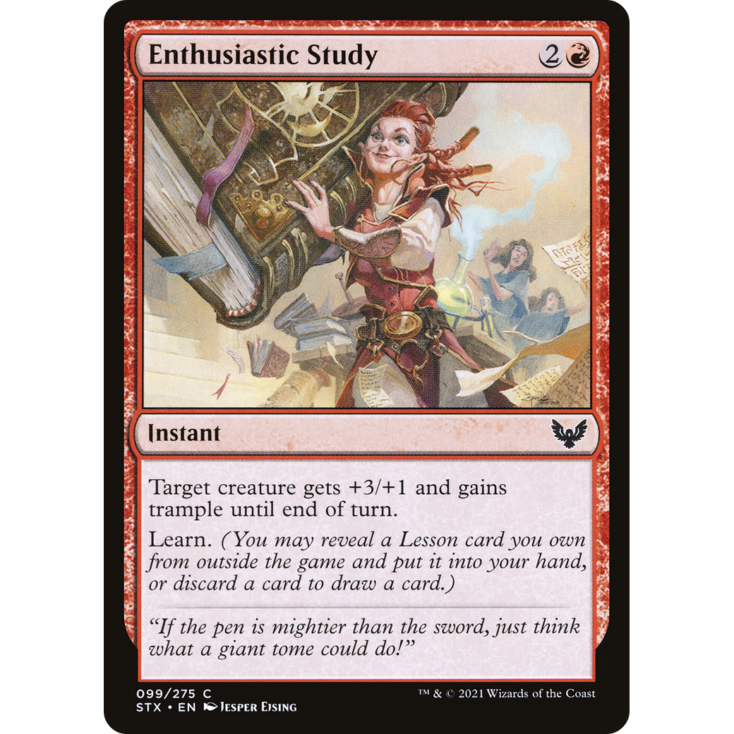 Enthusiastic Study (STX-099) - Strixhaven: School of Mages Foil