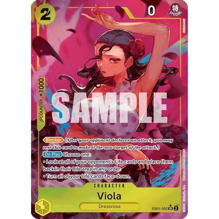 Viola (Alternate Art) (EB01-052) - Extra Booster: Memorial Collection Foil