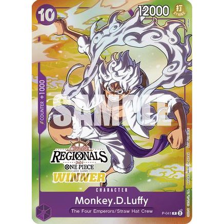 Monkey.D.Luffy (041) (Offline Regional 2024 Vol. 2) [Winner] (P-041) - One Piece Promotion Cards
