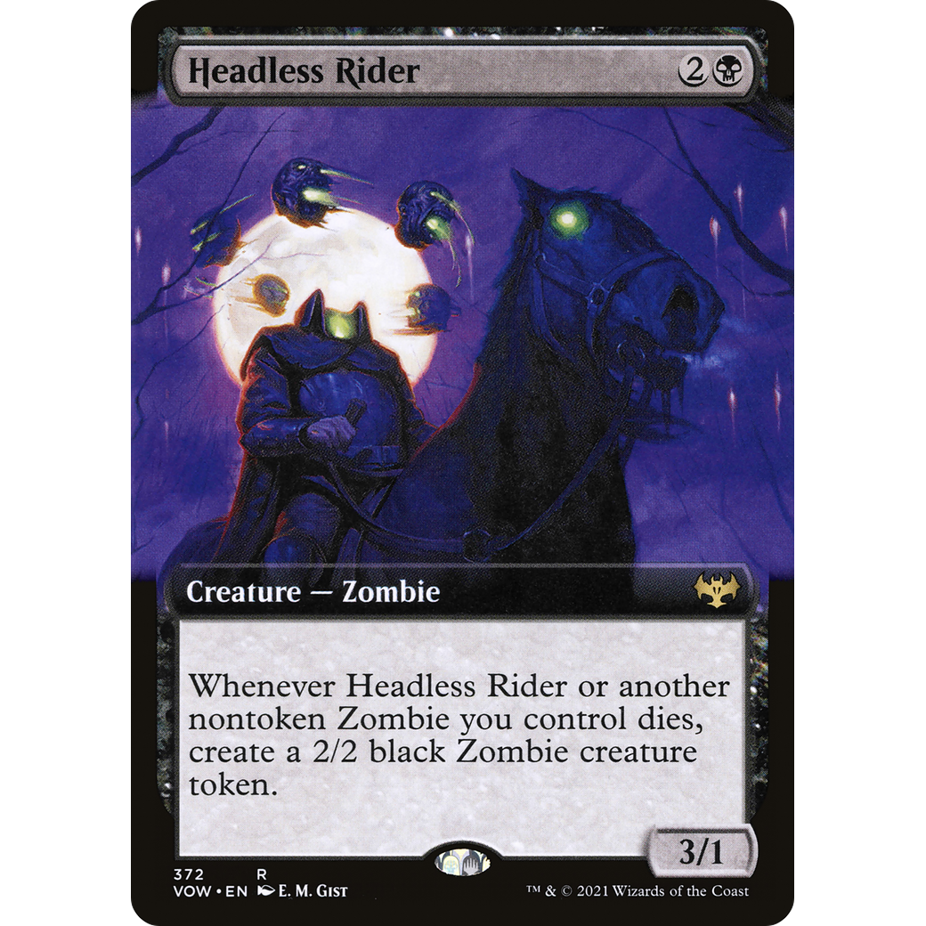 Headless Rider (Extended Art) (VOW-372) - Innistrad: Crimson Vow: (Extended Art) Foil
