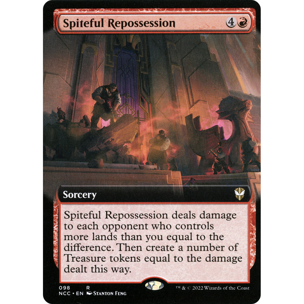 Spiteful Repossession (Extended Art) (NCC-098) - New Capenna Commander: (Extended Art)