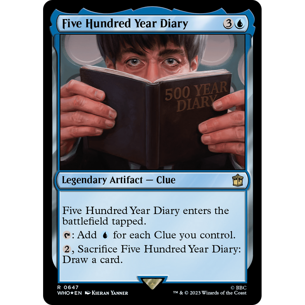 Five Hundred Year Diary (Surge Foil) (WHO-647) - Doctor Who Foil