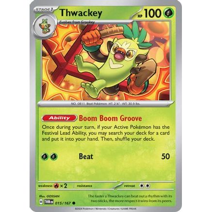 Thwackey 15 - SV06 Twilight Masquerade Reverse Holofoil