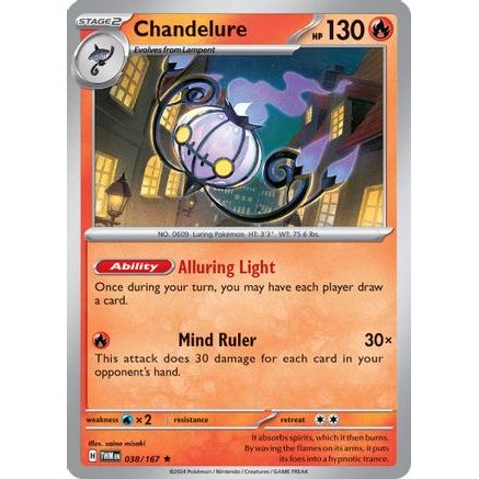 Chandelure 38 - SV06 Twilight Masquerade Holofoil