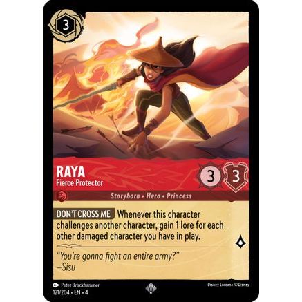 Raya - Fierce Protector (121/204) - Ursulas Return Cold Foil