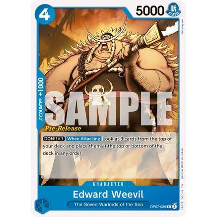 Edward Weevil (OP07-039) - 500 Years in the Future Pre-Release Cards