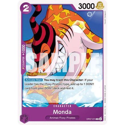 Monda (OP07-074) - 500 Years in the Future Pre-Release Cards