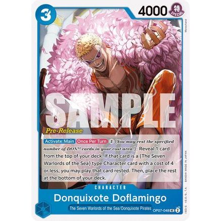 Donquixote Doflamingo (OP07-048) - 500 Years in the Future Pre-Release Cards