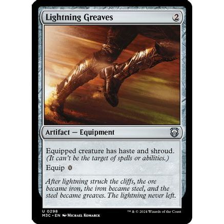 Lightning Greaves (Ripple Foil) (M3C-298) - Modern Horizons 3 Commander Foil