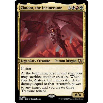 Ziatora, the Incinerator (Ripple Foil) (M3C-279) - Modern Horizons 3 Commander Foil