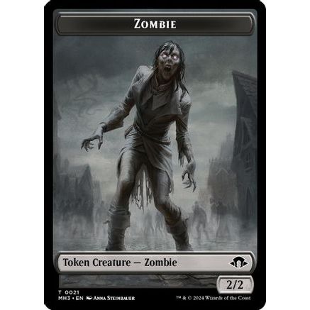 Zombie // Plant Double-Sided Token (MH3-21 // 26) - Modern Horizons 3