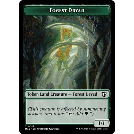 Forest Dryad // Boar Double-Sided Token (M3C-19 // 17) - Modern Horizons 3 Commander