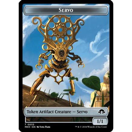 Servo // Thopter Double-Sided Token (MH3-33 // 13) - Modern Horizons 3 Foil