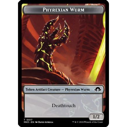 Phyrexian Wurm (0017) // Energy Reserve Double-Sided Token (MH3-17 // 36) - Modern Horizons 3