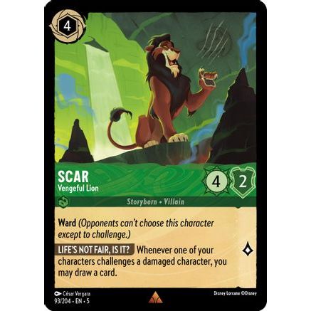 Scar - Vengeful Lion (93/204) - Shimmering Skies Cold Foil