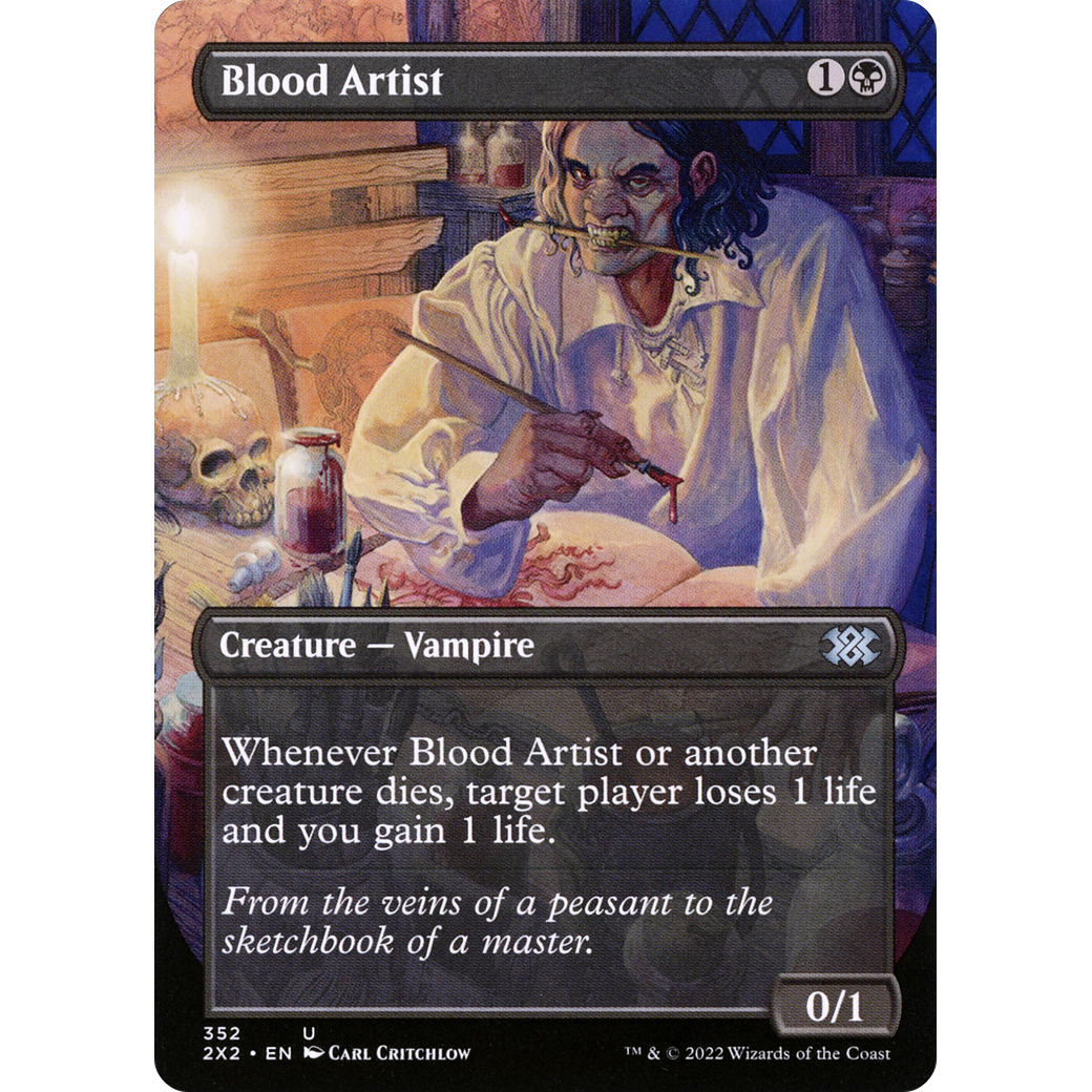 Blood Artist (Borderless) (2X2-352) - Double Masters 2022 (Borderless)