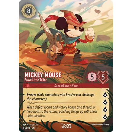 Mickey Mouse - Brave Little Tailor (Extended Art) (1) - D23 Promos Holofoil