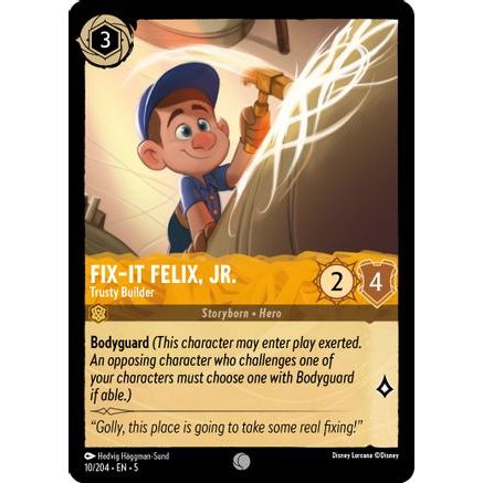 Fix-It Felix, Jr. - Trusty Builder (10/204) - Shimmering Skies Cold Foil