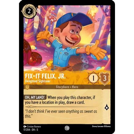 Fix-It Felix, Jr. - Delighted Sightseer (17/204) - Shimmering Skies