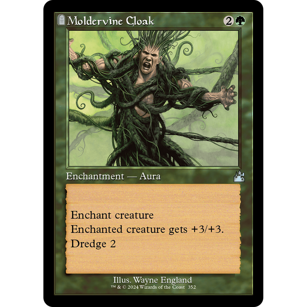 Moldervine Cloak (RVR-352) - Ravnica Remastered: (tombstone)