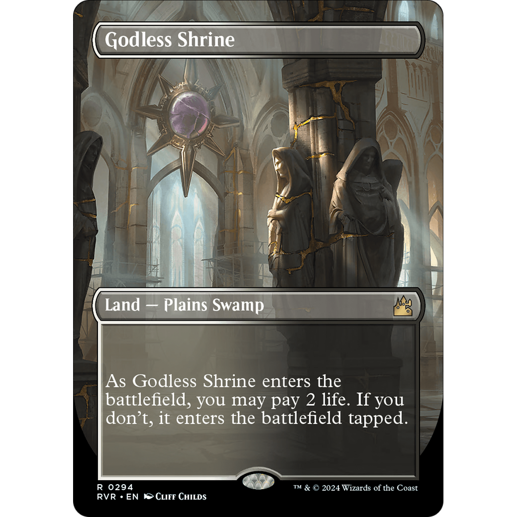 Godless Shrine (RVR-294) - Ravnica Remastered (Borderless)