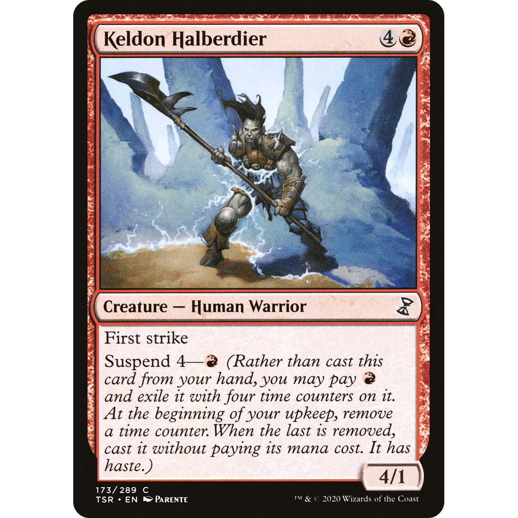 Keldon Halberdier (TSR-173) - Time Spiral Remastered Foil