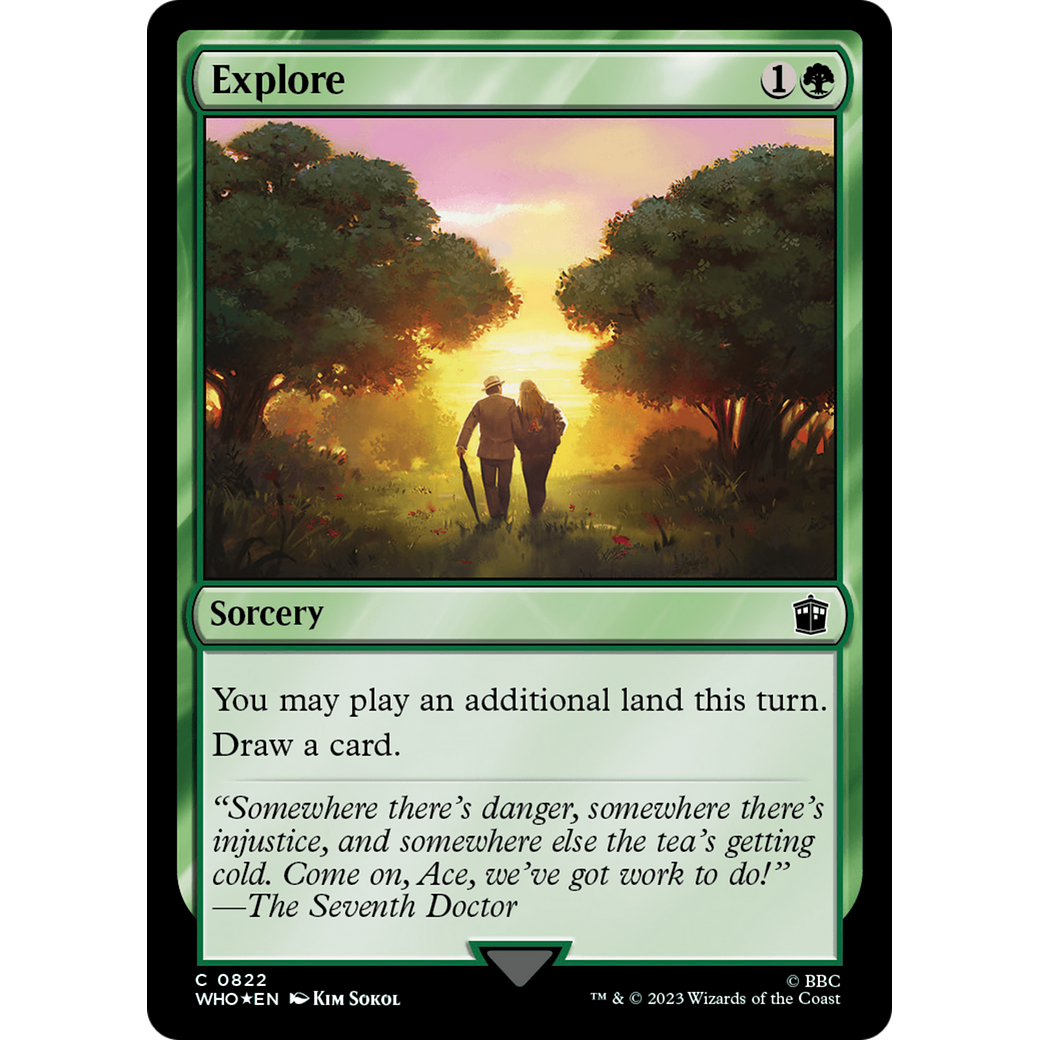 Explore (Surge Foil) (WHO-822) - Doctor Who Foil