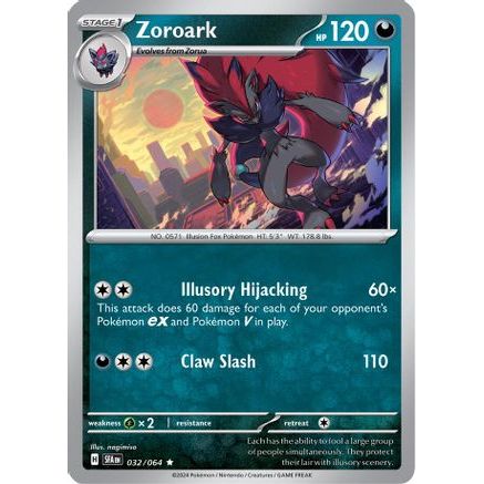 Zoroark 32 - SV Shrouded Fable Reverse Holofoil