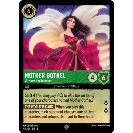 Mother Gothel - Unwavering Schemer (92/204) - Shimmering Skies Cold Foil