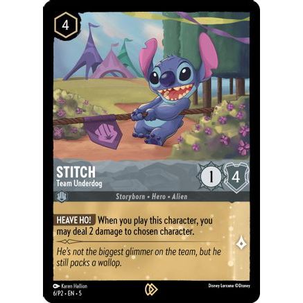 Stitch - Team Underdog (6) - Disney Lorcana Promo Cards Cold Foil