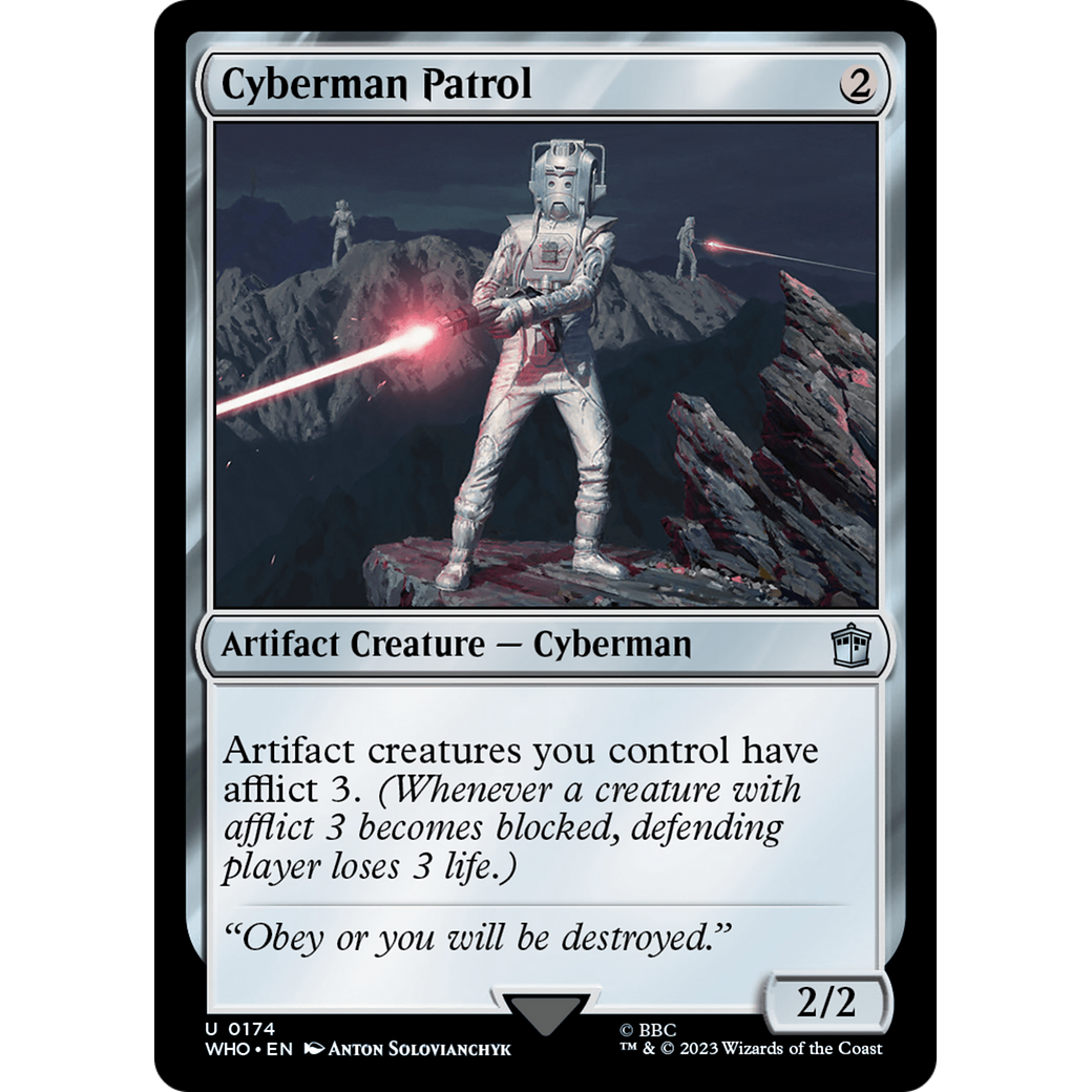 Cyberman Patrol (WHO-174) - Doctor Who