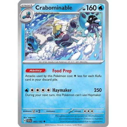 Crabominable - 042/142 42 - SV07 Stellar Crown Reverse Holofoil