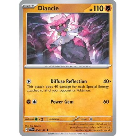 Diancie 86 - SV07 Stellar Crown Reverse Holofoil