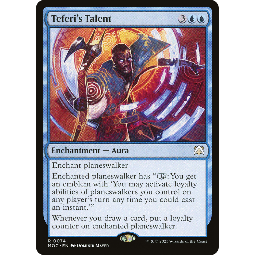 Teferi's Talent (MOC-074) - March of the Machine Commander Foil