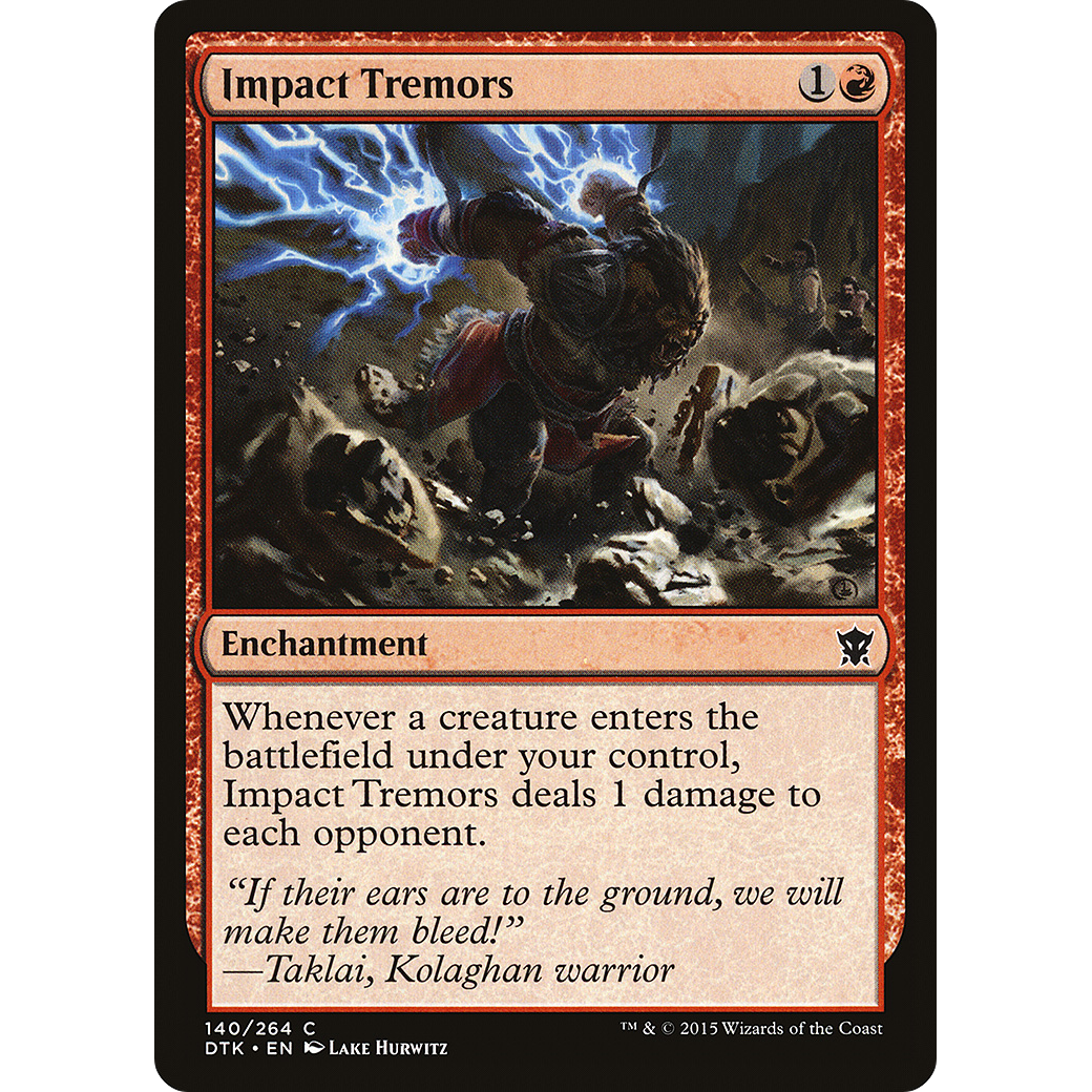 Impact Tremors (DTK-140) - Dragons of Tarkir Foil