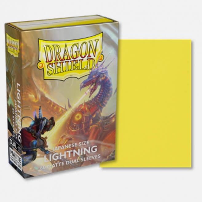 Dragon Shield: Lightning Japanese Size 60ct Dual Matte Sleeves
