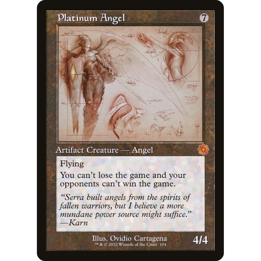 Platinum Angel (Schematic) (BRR-104) - The Brothers' War Retro Artifacts