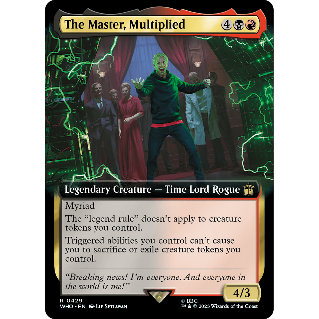 The Master, Multiplied (Extended Art) (WHO-429) - Doctor Who: (Extended Art) Foil