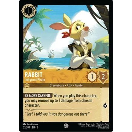 Rabbit - Indignant Pirate (22/204) - Azurite Sea