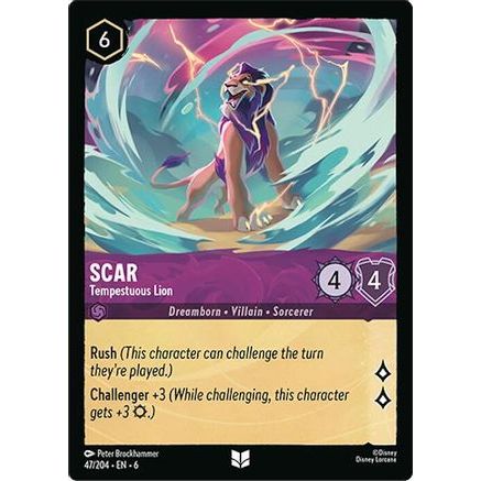 Scar - Tempestuous Lion (47/204) - Azurite Sea Cold Foil